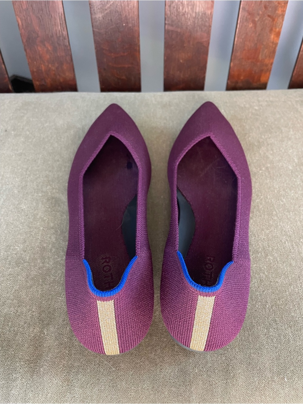 Rothy's The Point ll Knit Flats - Boysenberry - Picture 2 of 3